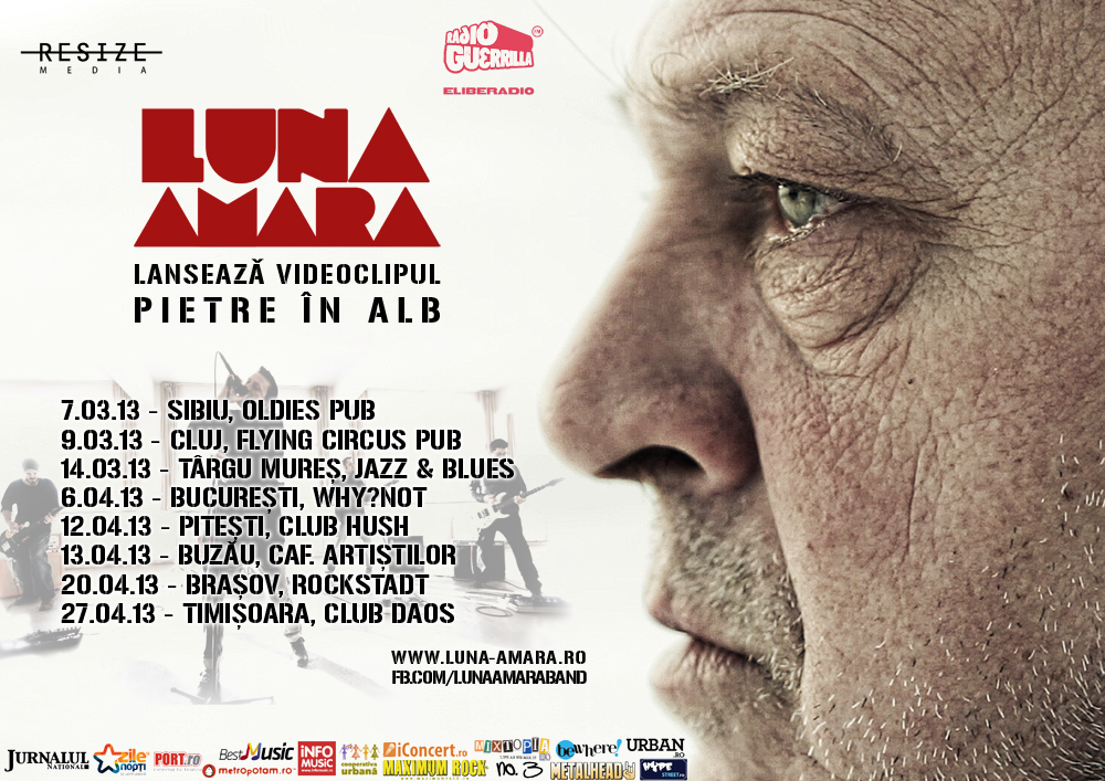 Luna Amara porneste in turneul de prezentare a videoclipului „Pietre in Alb”